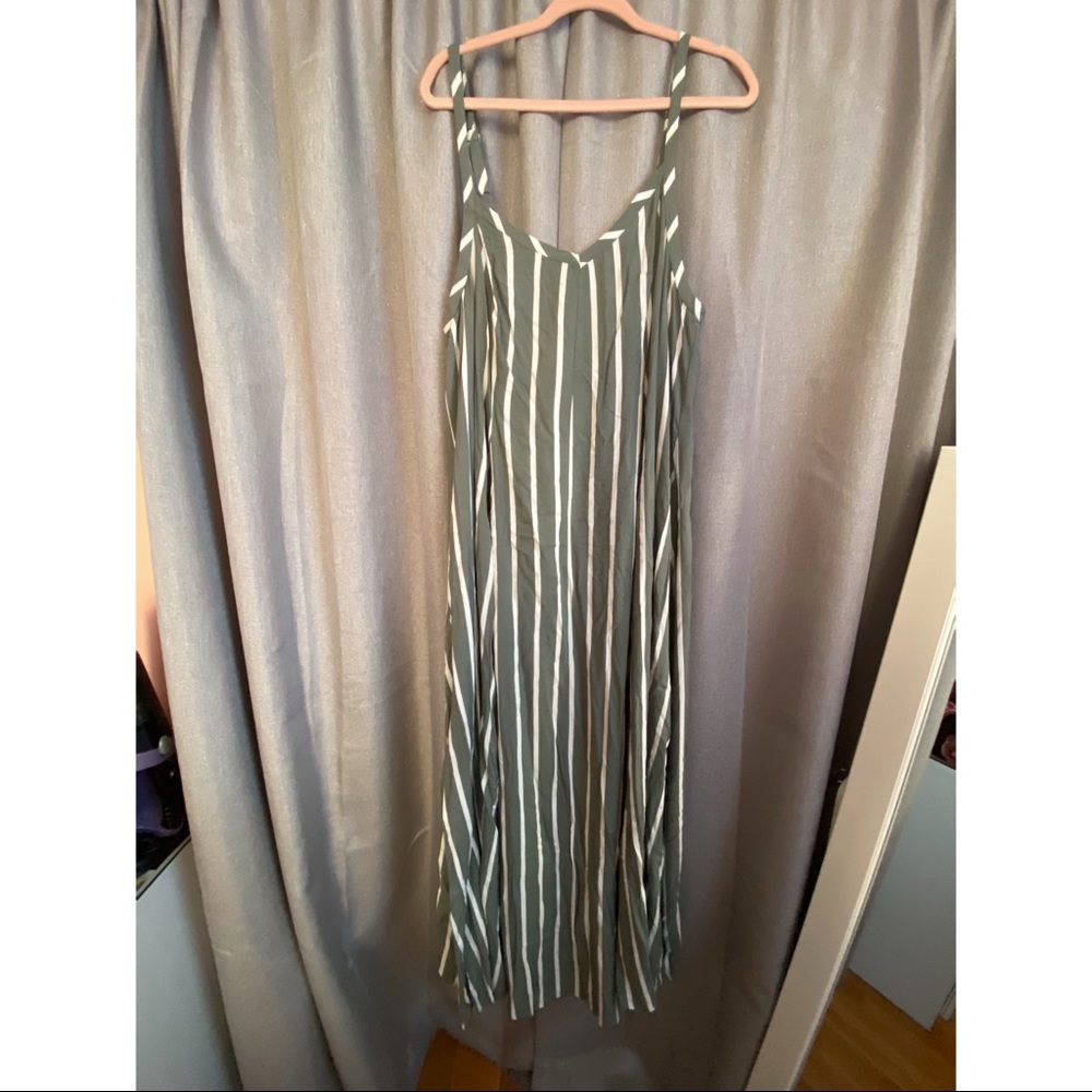 TORRID NWT Green Striped Maxi Dress